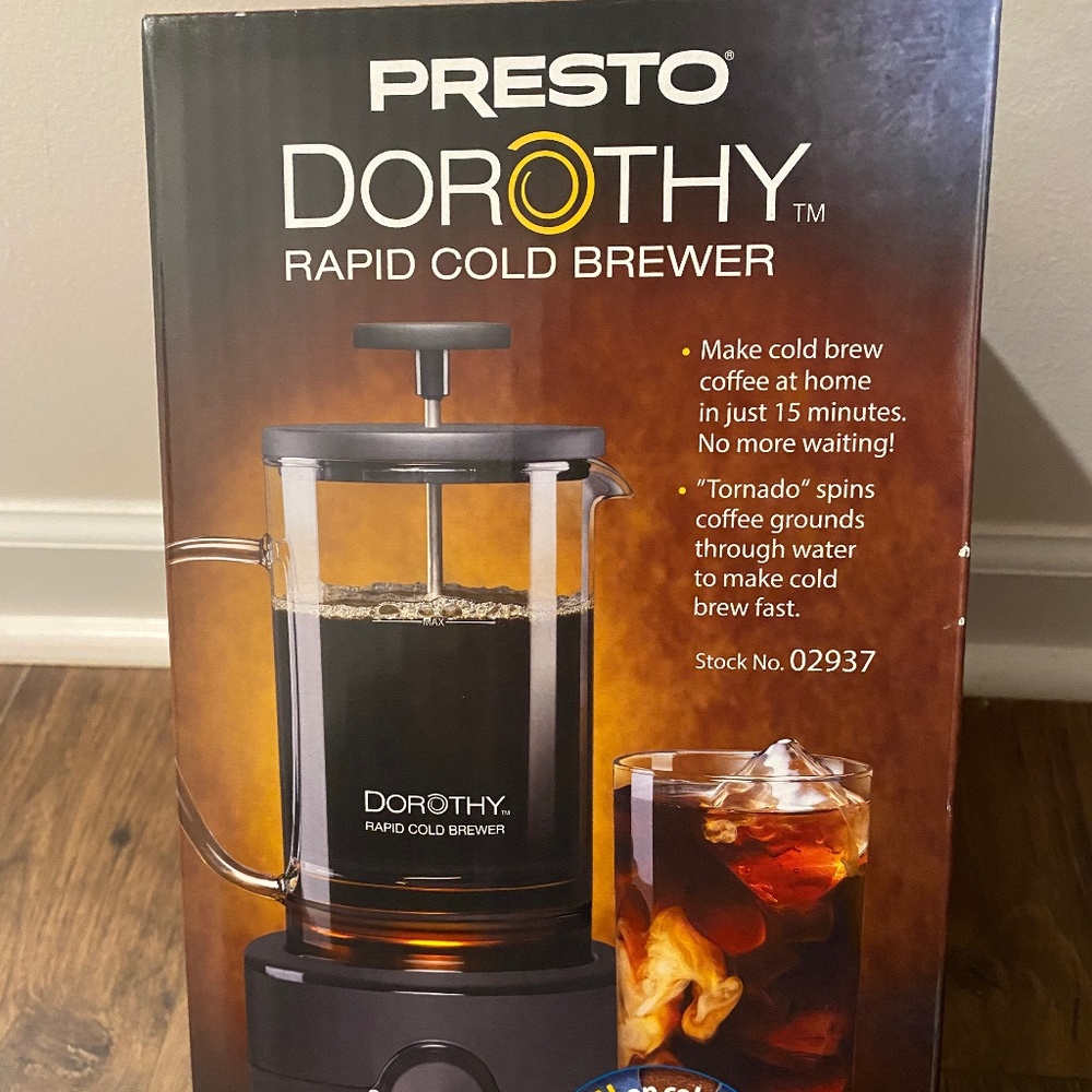 New in unopened Box Presto Cold Brew Machine